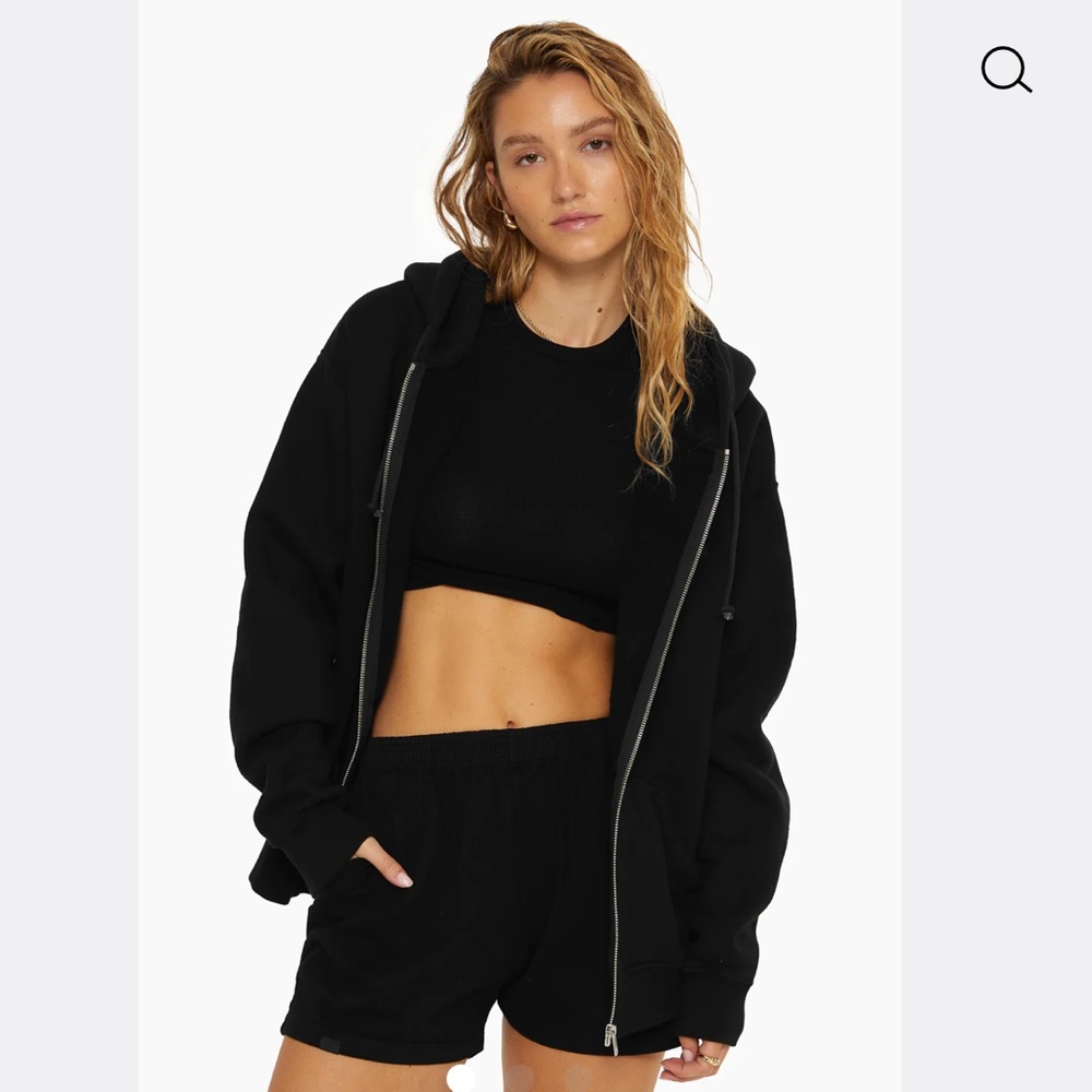 SET active oversized zip sweatshirt NWT